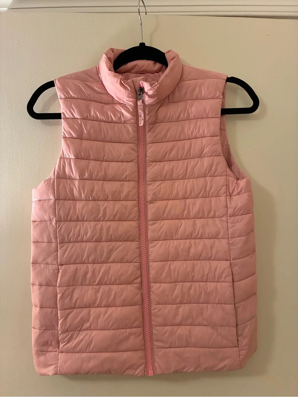Light Pink Quilted Lands End Packable Vest